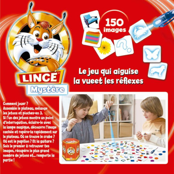 Jeu de société - Le Lynx Mystère - 150 images - Dès 5 ans - Educa