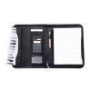 Conférencier A4 Zippé Avec Calculatrice - Collection Damiers - Noir - Cristo