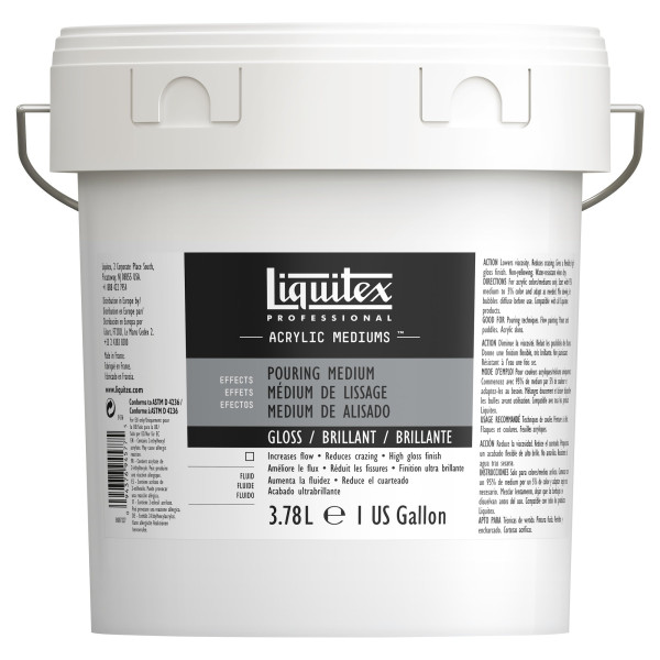 photo-Medium de lissage - Brillant - Liquitex - Peinture acrylique - Pot de 3,78L