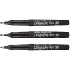 photo-Lot de 3 feutres - Noir - Calligraphie - Pointe fine de 3mm - Artline - Calligraphy Pen