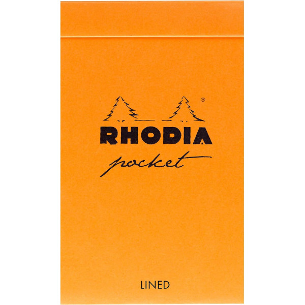 photo-Bloc notes - 7,5 x 12 cm - Format de poche - Lignes - Rhodia