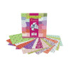 Papier pour origami - Motif fleurs/liberty - Carnet de 61 feuilles - 20x20cm - Avenue Mandarine