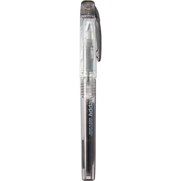 photo-Stylo plume - Plume fine - 0,3mm - Noir - Rechargeable - Platinium - Preppy