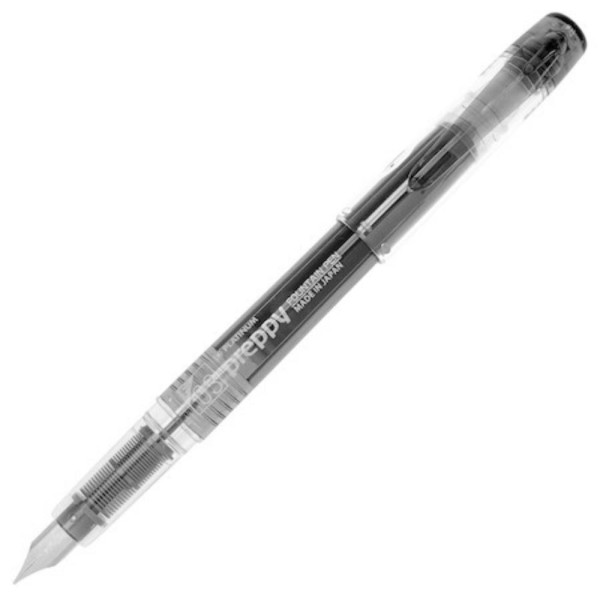photo-photo-Stylo plume - Plume fine - 0,3mm - Noir - Rechargeable - Platinium - Preppy