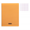 photo-Cahier - A4 (21x29,7cm) - Grands carreaux - 96 pages - Polypro - sans spirale - Orange