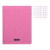 photo-Cahier - A4 (21x29,7cm) - Grands carreaux - 96 pages - Polypro - sans spirale - Rose