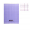 photo-Cahier - 17x22(cm) - Grands carreaux - 48 pages - Polypro - sans spirale - Violet