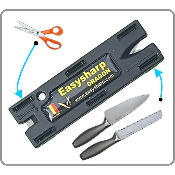 Affûteur - Aiguisoir - Couteaux - Ciseaux - Outils de jardin - Easysharp Dragon
