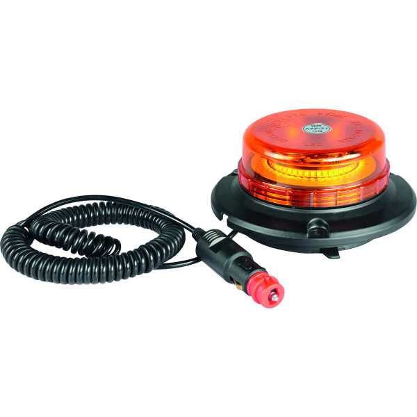photo-Gyrophare - LED - Double flash - Extra plat - 12/24V - Fixation ventouse