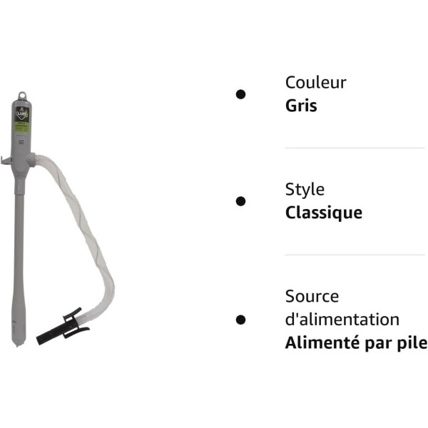 Pompe de transvasement - Electrique - Avec piles - 9L/min - Canne de 385mm