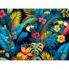 photo-Kit de diamond painting - Modèle fleurs tropical - 40x30cm