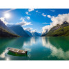 photo-Kit de diamond painting - Paysage montagnes - Lac - 40x30cm