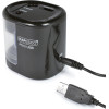 Taille-crayons électrique - Prise USB - Noir - Pour crayons de bois - Rapesco