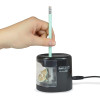 Taille-crayons électrique - Prise USB - Noir - Pour crayons de bois - Rapesco
