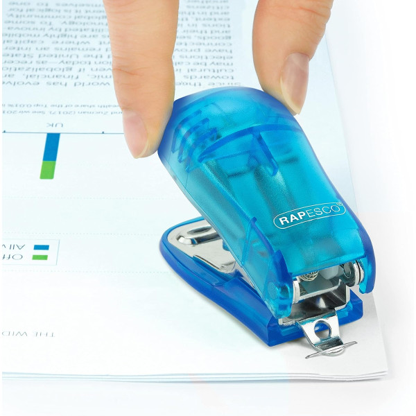 Perforateur - Agrafeuse - Agrafes - Bureau - Bleu - Rapesco