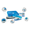 Perforateur - Agrafeuse - Agrafes - Bureau - Bleu - Rapesco