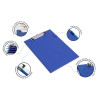 Porte-bloc - A4+ - Rigide - Bleu - Clip métal - Rapesco