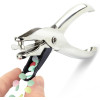 Perforateur - 1 trou - Pince métal - Perfore 10 feuilles - Argent - Rapesco