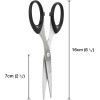 Ciseaux - Bouts pointus - 16 cm - Bureau - Lot de 10 - Lame acier - Rapesco
