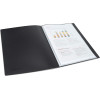 Porte-vues - 40 vues - 20 pochettes - A4 - Noir - Lot de 2 - Rapesco