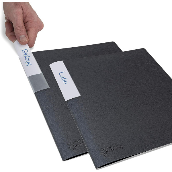 Porte-vues - 40 vues - 20 pochettes - A4 - Noir - Lot de 2 - Rapesco