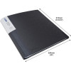 Porte-vues - 200 vues - 100 pochettes - A4 - Noir - Lot de 2 - Rapesco