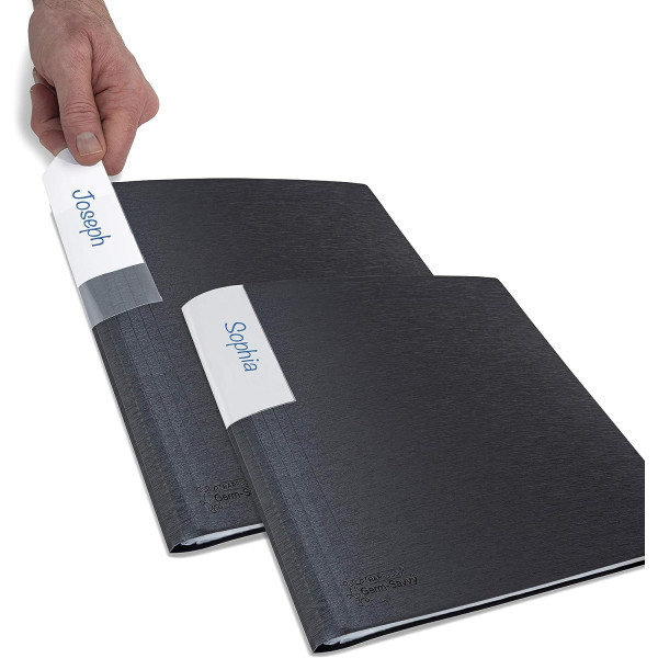 Porte-vues - 200 vues - 100 pochettes - A4 - Noir - Lot de 2 - Rapesco
