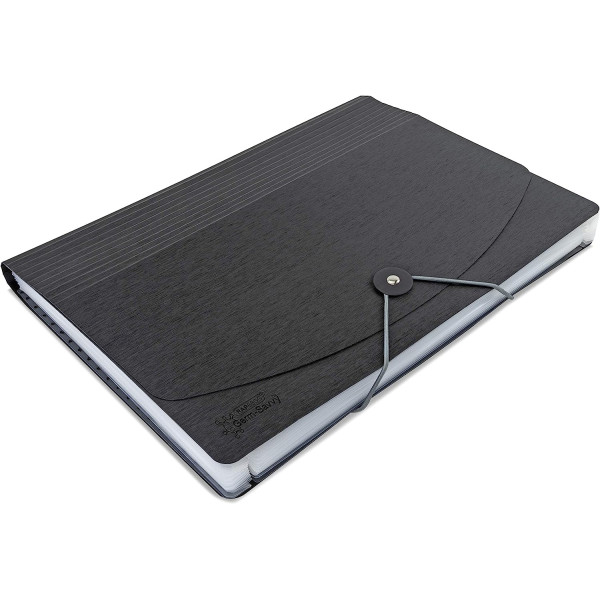 Trieur - Valisette - 13 compartiments - Noir - Format A4 - Rapesco