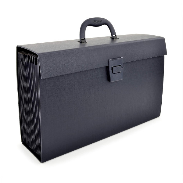 photo-Trieur - Valisette - Classement - 19 compartiments - Noir - Format A4+ - Rapesco
