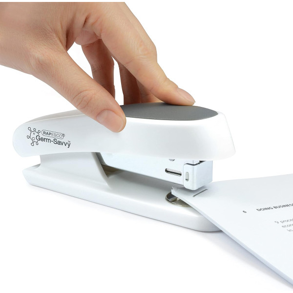 Agrafeuse - Avec agrafes 24/6mm - Blanc - Bureau - Inclus 1000 agrafes - Rapesco