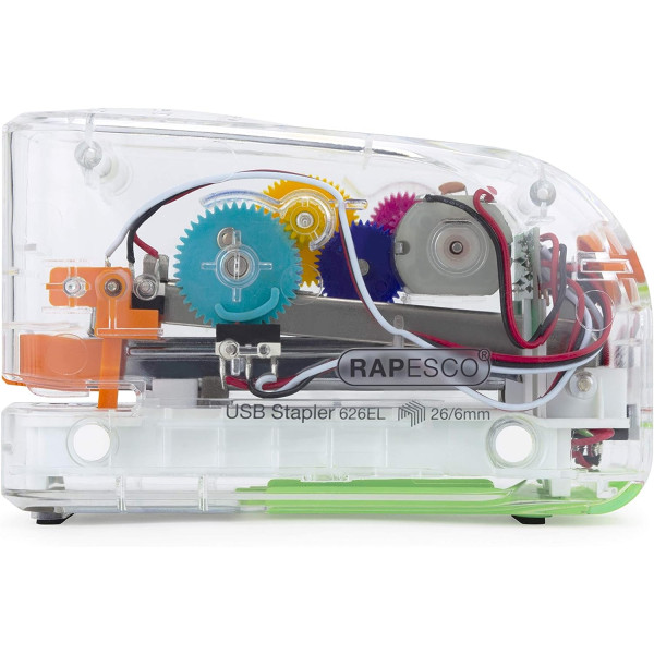 Agrafeuse automatique - Sur batterie - Prise USB - Capacité 15 feuilles - Rapesco