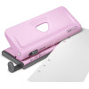 Perforateur - 6 trous - Pour agenda - Jusqu'à 10 feuilles - Rose - Métal - Rapesco