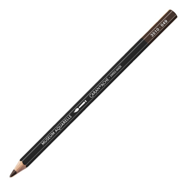 photo-Crayon de couleur - Aquarelle - Terre d'ombre - Caran d'Ache - Museum Aquarelle