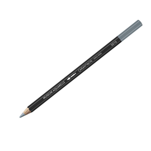 photo-Crayon de couleur - Aquarelle - Gris acier - Caran d'Ache - Museum Aquarelle