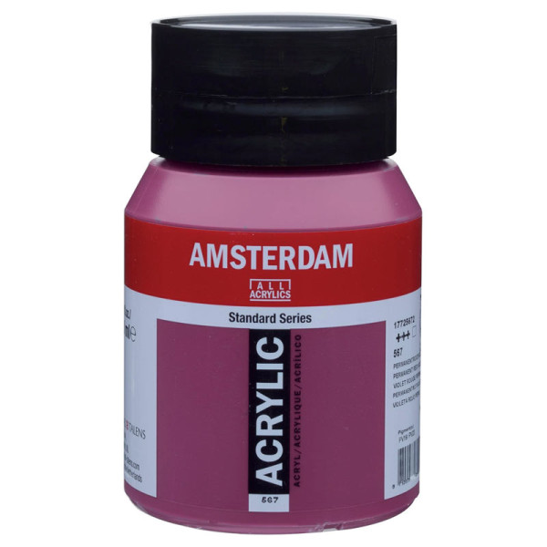 photo-Pot peinture acrylique 500ml Amsterdam Violet Rougeâtre Permanent