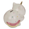 Tirelire - Chat - Licorne - Avec serrure - Céramique - 17x12 cm