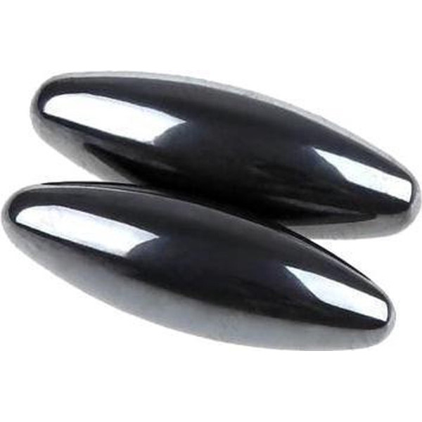 Pierres magnétiques - Aimantées - Sonores - 2 pierres - 6 cm de longueur