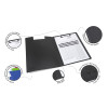 Porte-blocs - A4 - Avec rabats - Bleu - Clip métal - Lot de 4 - Rapesco