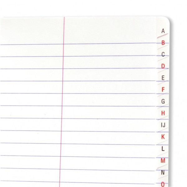 Carnet - Répertoire pour le vocabulaire - A5 - Sans spirale - 96 pages - Ligné + Marge centrale - Clairefontaine