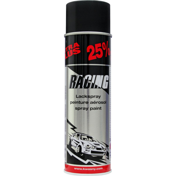 photo-Bombe de peinture - Carrosserie voiture - Racing - Noir mat - 500ml