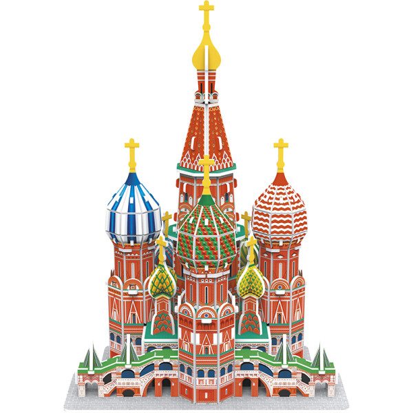 Maquette - Puzzle - 3D - Cathédrale Saint-Basile - Monument - Moscou - 78 pièces - Dès 8 ans