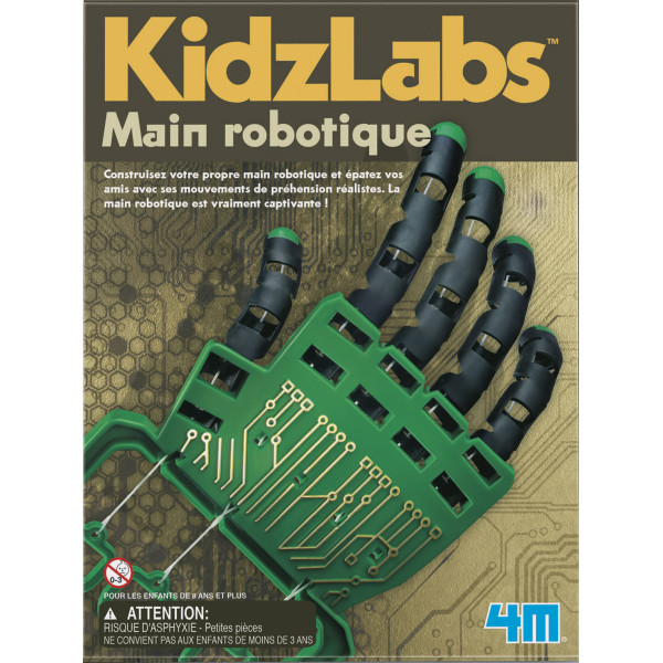 photo-Jeu créatif - Construit une main robotique - Pour enfant dès 8 ans - Kidzlabs