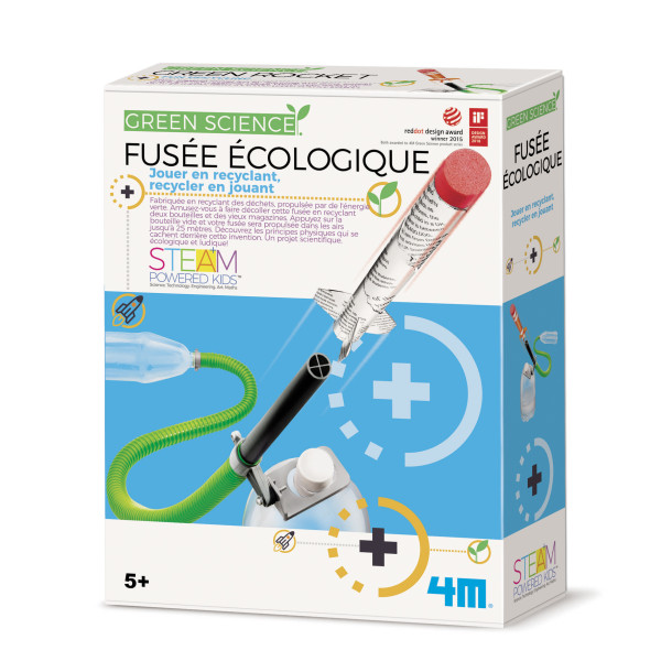 photo-Jeu éducatif - Crée une fusée écologique en papier - Pour enfant dès 5 ans - Green Science