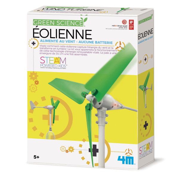photo-Jeu éducatif - Fabrique une éolienne sans batterie - Pour enfant dès 5 ans - Green Science