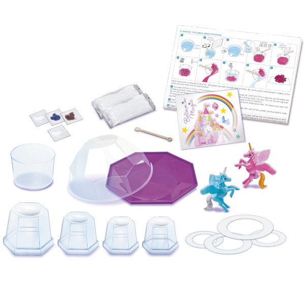 Jeu créatif - Crée un terrarium avec cristaux et licornes - Pour enfant dès 10 ans