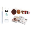 Kit créatif - Crée un amigurumi en crochet - Chien teckel - Accessoires inclus