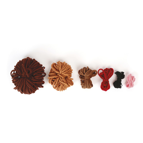 Kit créatif - Crée un amigurumi en crochet - Chien teckel - Accessoires inclus