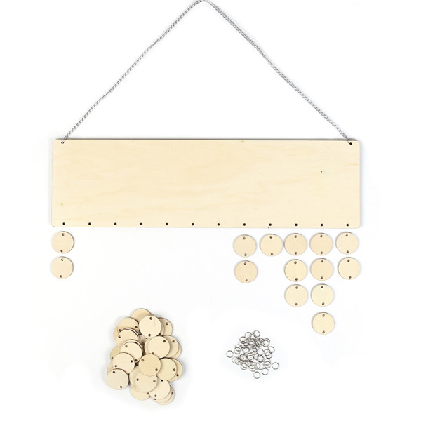 Calendrier des anniversaires - A personnaliser - En bois - Graine créative