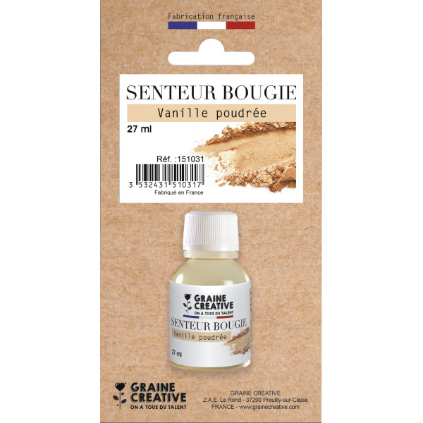 photo - Parfum - Pour bougie à faire soi même - Senteur vanille poudrée - 27ml