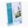 Porte-visuel - Présentoir - A5 - Incliné - Transparent - Pour photo, menu, document
